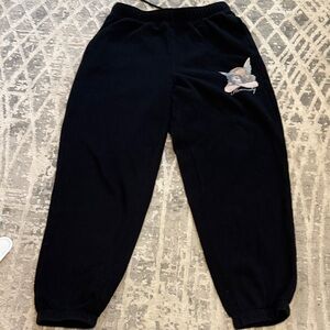 PacSun Black Joggers with Graphic Detail